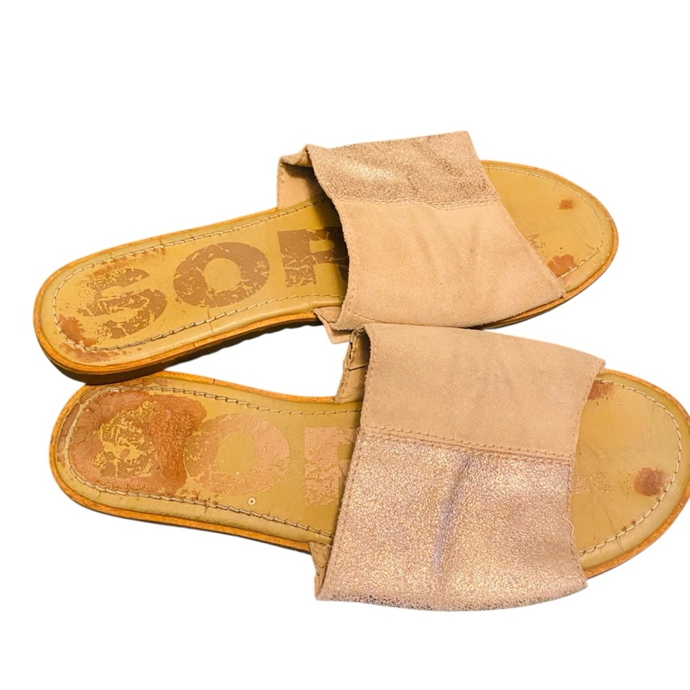 Sorel Ella Block Slide Metallic - Picture 5 of 9